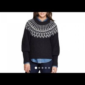 Universal Thread Gray Fair Isle Sweater